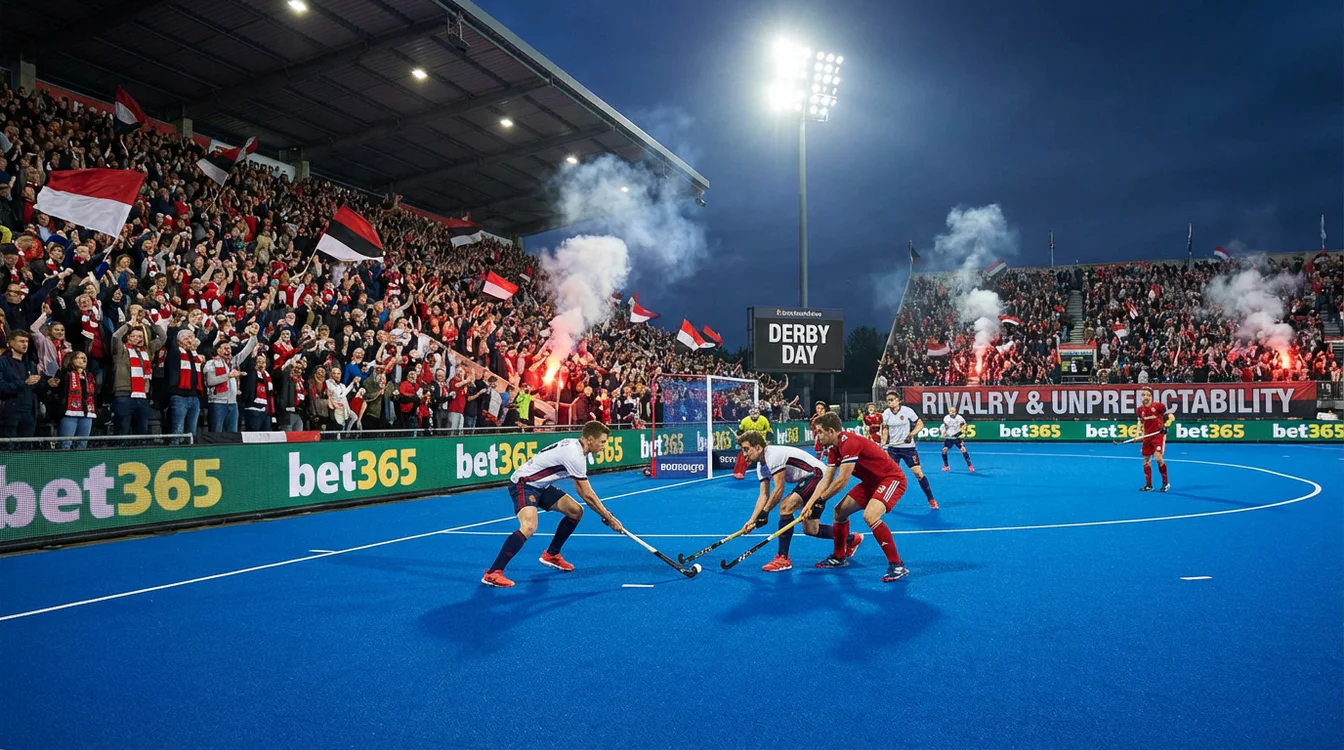 Hockeyderby met intense sfeer en vol stadion