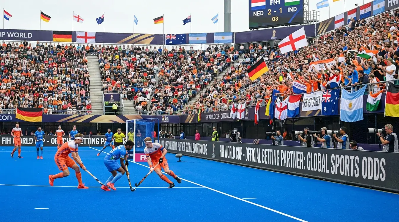 Internationaal hockeytoernooi met meerdere landen in competitie